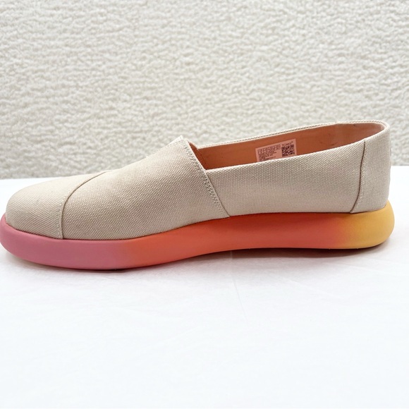 TOMS Womens Alpargata Mallow Canvas- Natural Canvas / Ombre Size 12 - Picture 5 of 8
